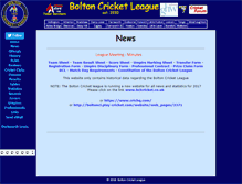 Tablet Screenshot of boltoncricket.co.uk